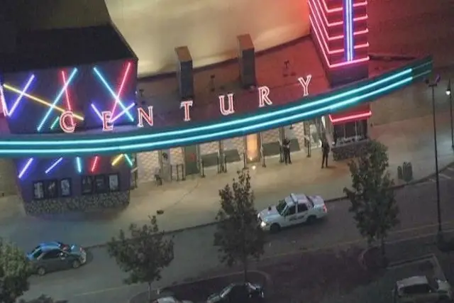 The Aurora Mall's movie theater after the shooting